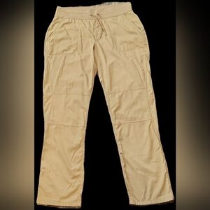THE NORTH FACE 2.0 Running Pants Drawstrings Zipped Pocket Cream Size L